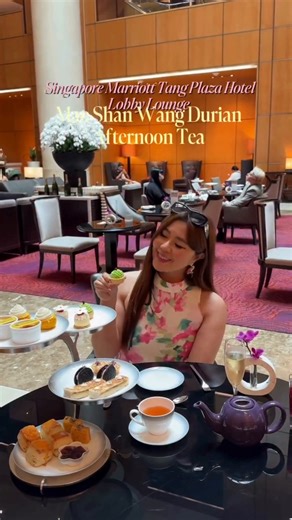Calling all durian aficionados! Treat yourself to the ultimate indulgence with our Mao Shan Wang Durian Afternoon Tea at Lobby Lounge – a decadent spread featuring Durian Cheesecake, Durian Crème Brûlée, Durian Mochi Choux Puff and more, perfectly paired with a glass of champagne or sparkling tea 🤩 Available for a limited period only from now to 31 October 2025, at just $68 for two! Tag your fellow durian lovers and reserve a spot now at https://bit.ly/ReserveLL. 📸 @gizellegail #MarriottSG #Lo