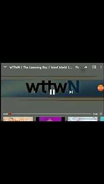 WTTWN Nalional/The Learning Box/Word World/Nick Jr. Productions Logo (2005-2007)