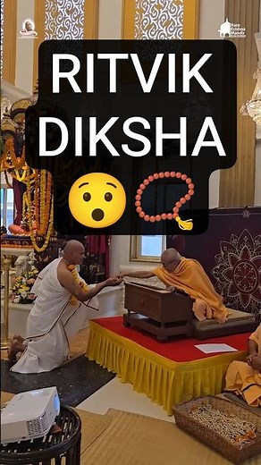 Ritvik Diksha Ceremony at Hare Krishna Mandir #Prabhupada #ISKCON #HareKrishna