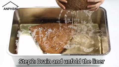 36in Coco Liners for Window Planter Box - 3 Pack 100% Natural Coconut Coir Fiber Liner Replacement for Deck Flower Box, Garden Railing Fence Trough, Wall Planter Basket, Vegetables Pot