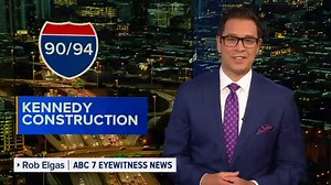 New lane, ramp closures scheduled as Kennedy Expressway construction continues, IDOT says