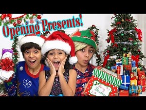 Opening Presents Parody - Comedy Skits - What I Got For Christmas 2017 // GEM Sisters