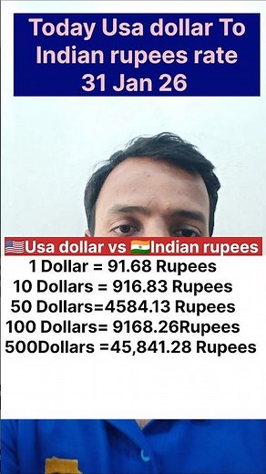 today dollar rate 31 Jan 26 / today dollar in India / dollar prices #dollar #dollarrate #usdollar