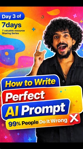 How to Write Perfect AI Prompt | 99% People Do It Wrong ❌ | #ai #chatgpt #aiprompting #thesivashades