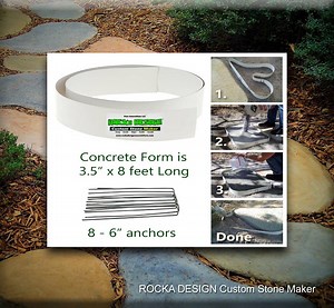 Stepping Stone DIY Walk Maker Mold Concrete Stones Garden Path Patio Walkways - Etsy