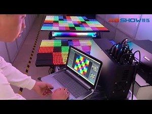 Aoshowled@ PSAC box easy Control WS2812B Pixel Bar with Madmapper software