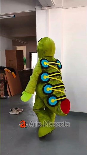 Adult Caterpillar Mascot Costume Entertainments Full Body Plush Fancy Dress Custom Made Character