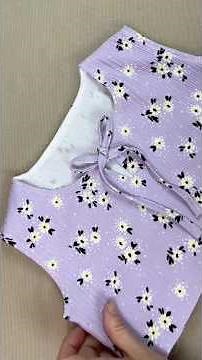 How to sew a lined dress with ties - a simple lesson #sewing