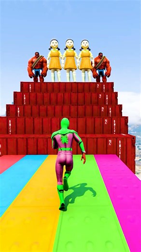 GTA 5 Epic Water Ragdolls | Spider-Man Jumps / Fails ep.16593 #shorts