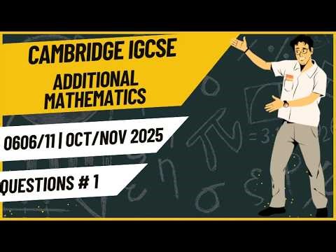 0606/11 Oct Nov 2025 Q1 | Sketching Trigonometric Function | IGCSE Add Maths