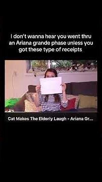 Cat makes the elderly laugh! From the slap.com lol #victorious #arianagrande #2010s #nickelodeon