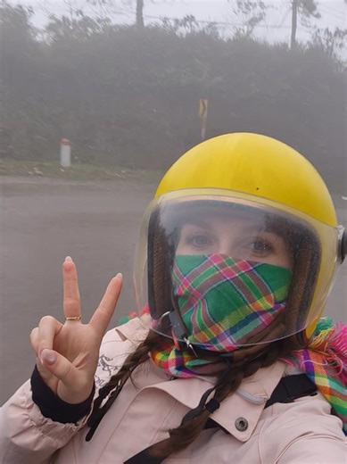 The weather for our final day on the loop was a mixed bag. We were boiling in just t-shirts for the cave visit in the morning and by the afternoon, it was the coldest we've felt so far on the road. The visibility was pretty bad for about half an hour or so, but our drivers were slow and careful through it and we still got great views either side of this section. My layers kept me warm and I was grateful I'd bought a little scarf to keep my face and neck warm too. Best advice is to layer up and e