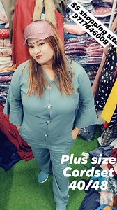 2.3K views · 29 reactions | Plus size summer cord set Size ..40/48.. price 1050+ FREE SHIPPING+ Lakme 9 to 5 lipstick free | SS Shopping Site | Facebook