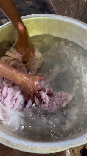 Pig Intestine Cleaning Process | Cooking Preparation #pigintestine #porkintestine #butcherskills
