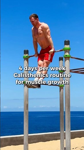4 days per week Calisthenics routine 💪