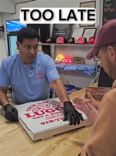 This looked like the easiest choice ever until it wasn’t. What would YOU have picked? #fyp #tooolate #pizzachallenge #regret #lugosnypizza @Prox Faith