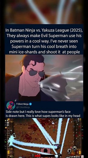 In Batman Ninja vs. Yakuza League (2025), They always make Evil Superman use his