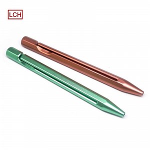 [Hot Item] CNC Aluminum Custom Lathe Machine Titanium Bolt Action Pen with Gift Case