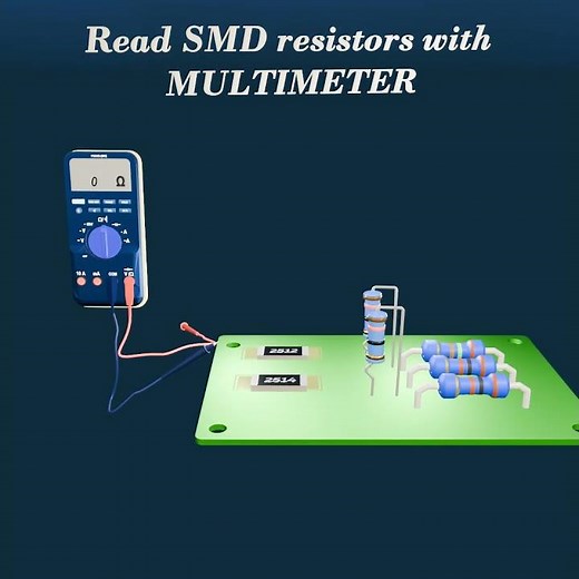 How to read an SMD resistor with a multimeter? | an SMD resistor explained