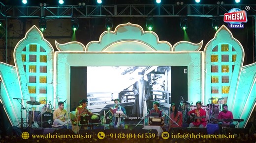 Celebrating the spirit of equality and joy through Tagore’s timeless tune - Amra Sobai Raja, beautifully brought to life by Shahebb Chattopadhyay & Manoj Murali. #TheismEvents #RabindraSangeet | Theism Events India