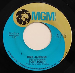 Tony Booth - Irma Jackson / One Too Many Times