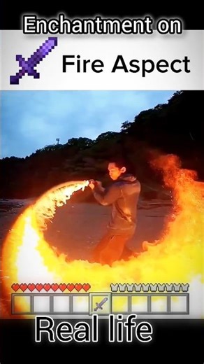 HOW THES WEAPON WORK IN REAL LIFE... ENCHANTED MINECRAFT WEAPON @minecraft