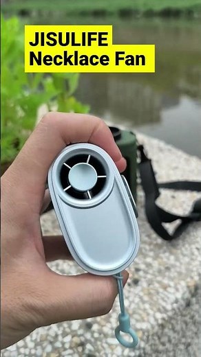 JISULIFE Portable Necklace Fan Review: 100 Speeds vs Regular Mini Fan #shorts
