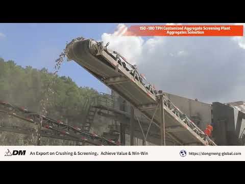 A 150 -180 TPH Aggregate Rock Processing Solution Built for Long-Term Stone Production