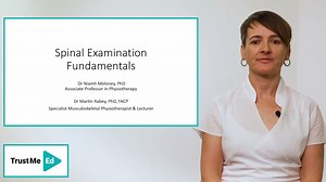 💻 New Course! 💡 'Spinal Examination Fundamentals: Lumbar and Thoracic Spine' led by specialists Dr. Martin Rabey & Dr. Niamh Moloney. This course is your go-to guide for mastering spinal examination skills.⁠ ⁠ 🔓 Part 2 'Lumbar and Thoracic Spine' is now available on Trust Me-Ed!⁠ Whether you're a student, a new grad, or returning to practice, this course will help you build safe, effective, and patient-centered assessment skills for the cervical, thoracic, and lumbar spines. ✅ Evidence-based 