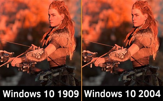 Win10 1909 vs Win10 2004 游戏性能测试对比（1080P分辨率，共7款游戏） GTX 1660Ti + i7-3770 60帧视频