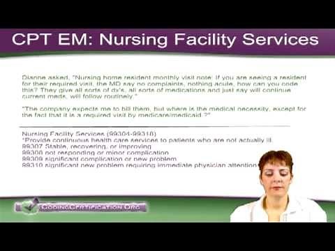 Free Medical Coding Tutorial — How to Code Nursing Home Visits
