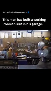 Artificial Intelligence | AI on Instagram: "Alex Burkan, the engineer behind the YouTube channel AlexLab, is best known for his work on creating a functional Iron Man suit. Over the course of six years, he has built an impressive replica that includes 3D-printed parts, artificial muscles, and a hydrogen-powered “repulsor blaster” in the hand, closely mimicking the technology seen in the Iron Man films. His creation utilizes Tesla batteries and custom hydrogen reactors, demonstrating his remarkab