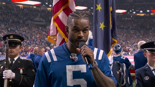 Trevor Jackson Sings National Anthem for Monday Night Football