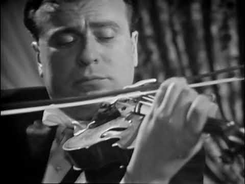 バッハ 無伴奏ヴァイオリンのためのソナタ 1番よりフーガ ヘンリク・シェリング Bach: Fuga from Sonata No. 1 Henryk Szeryng Movie 1964