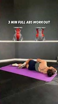 “3-Min Daily Abs Challenge 💪 Get a Flat Belly Fast | Home Workout”