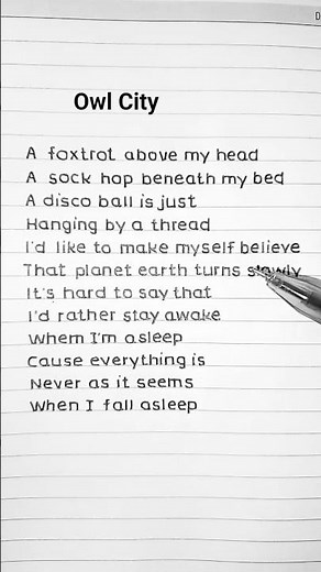 Owl City - Fireflies (Lyrics)