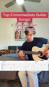 Top 5 Intermediate Guitar Songs! 🎸 #guitar #guitartok #musiciansoftiktok #fyp #foryou
