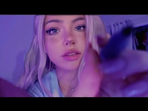Your Crush Draws ALL Over Your Face ♡ ASMR Up Close, Visual Triggers