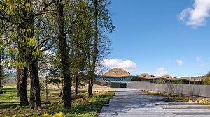 Wildflower roof covers Rogers Stirk Harbour   Partners' Scottish distillery