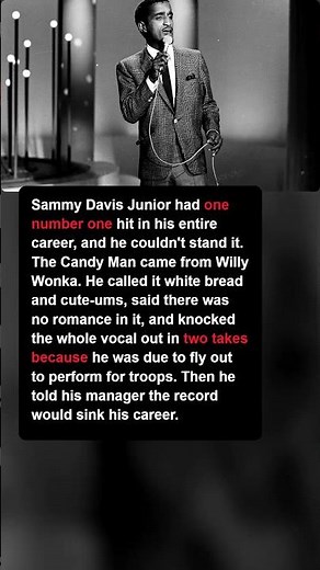 He Called His Only Number One Horrible 🍫 - Sammy Davis Jr.