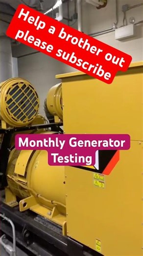 Monthly generator testing. #generator #catdiesel