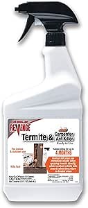 Bonide Revenge Termite & Carpenter Ant Killer Spray, 32 oz Ready-to-Use Long Lasting Pesticide for Indoors and Outdoors