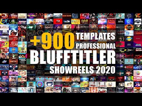 +900 BLUFFTITLER TEMPLATES PRO | SHOWREELS 2020