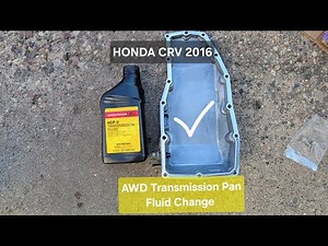 2016 Honda Crv Transmission Fluid Filter Replacement Easy Fix
