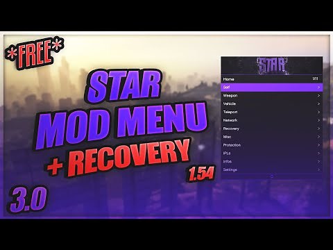 Star Mod Menu 3.0 | + RECOVERY | GTA V Online 1.54 | NEW FREE MOD MENU | *UNDETECTED* | +Tutorial