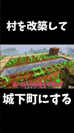 マイクラで城下町建築する！！Part1 #マイクラ #ゆっくりマイクラ理想都市