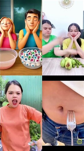 Weird Food Challenges & Funny Belly Button Prank