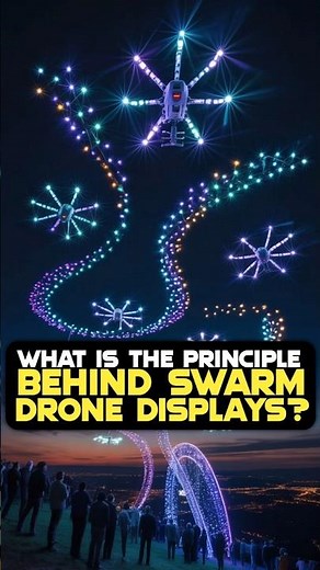 What is the principle behind swarm drone displays? By VMC JEE