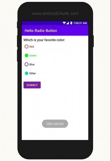 Android Radio Button Example Demo | Android Studio Tutorial For Beginners | Kotlin and Java