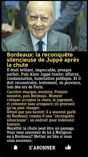 Alain Juppé: le premier de la classe… humilié puis revenu